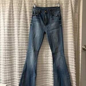 Articles Of Society Light Blue Flare Jeans
